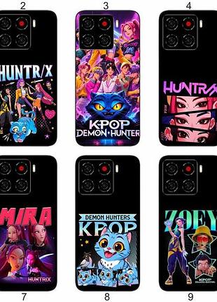 Силіконовий чохол kpop demon hunters для zte blade a56 кейс-поп дизайн