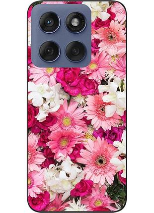 Силиконовый чехол бампер epik для motorola edge 60 fusion нежные цветы