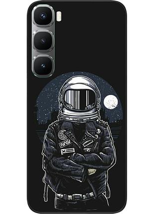 Силиконовый чехол бампер epik для infinix hot 60 pro plus (x6886) с картинкой космонавт и луна