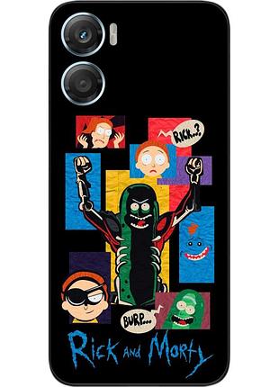 Чехол силиконовый epik для motorola g06 с принтом rick and morty комиксы