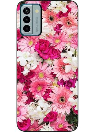 Силиконовый чехол бампер epik для nokia g22 с картинкой нежные цветы