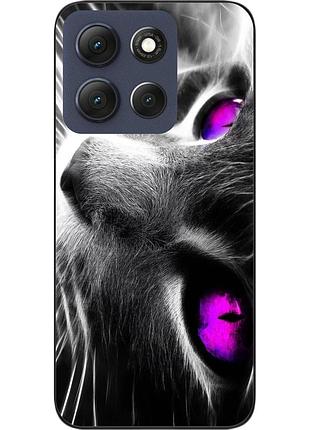 Силіконовий чохол epik для motorola g86 5g з принтом гарний кіт