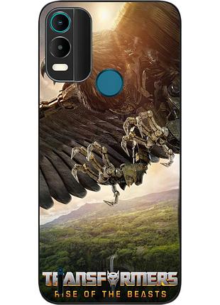Силіконовий чохол epik для nokia c21 plus з картинкою ейрейзор трансформери звероботи