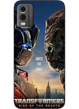 Силіконовий чохол epik для nokia c32 з картинкою трансформери зверобати