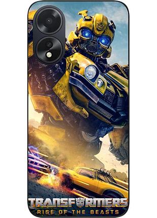 Силиконовый чехол epik для oppo a18 с картинкой бамблби трансформеры