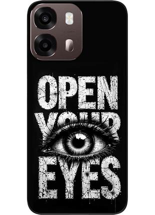 Чехол силиконовый epik для oppo a6s с принтом открой глаза