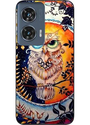 Силіконовий чохол epik для motorola edge 50 fusion з картинкою сова