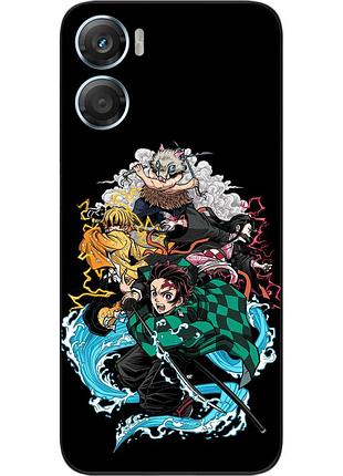 Силиконовый чехол epik для motorola g06 с принтом demon slayer сила воды