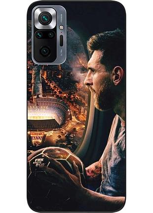 Силіконовий чохол бампер epik для xiaomi redmi note 10 pro з картинкою мессі