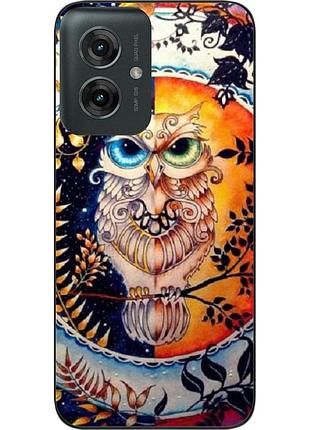 Силіконовий чохол epik для motorola moto g55 5g з картинкою сова