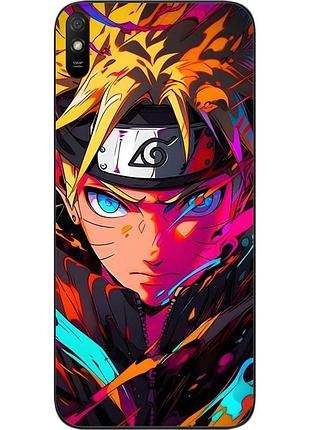 Силиконовый чехол epik для xiaomi redmi 9a с картинкой яркий наруто