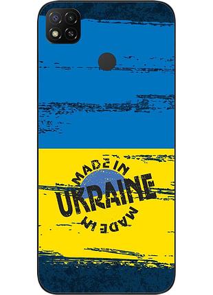Силиконовый чехол epik для xiaomi redmi 9c с картинкой сделан в украине