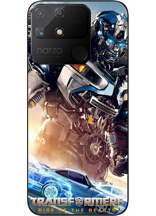 Силиконовый чехол epik для realme narzo 50a с картинкой мираж трансформеры