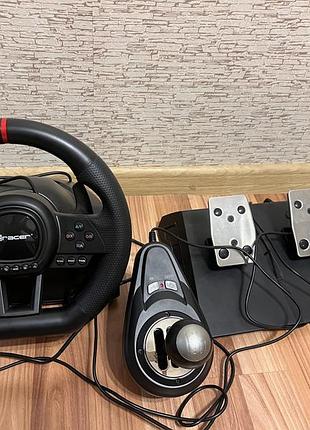 Ігрове кермо tracer simracer 6in1 + педалі + кпп