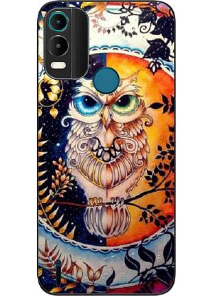 Оригинальный чехол epik для nokia с21 plus с картинкой сова