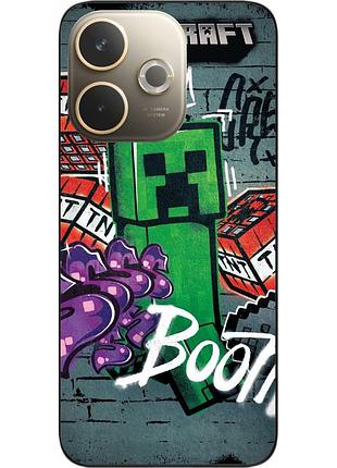 Чохол силіконовий epik для oppo a5 pro з принтом minecraft крипер бум
