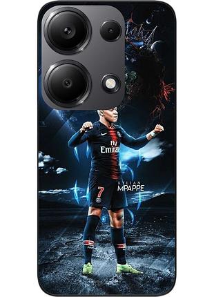 Силиконовый чехол epik для xiaomi redmi note 14s с рисунком мбаппе восхождение