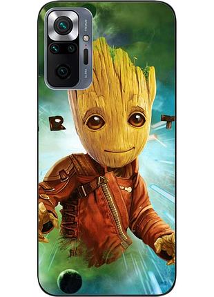 Силіконовий чохол epik для xiaomi redmi note 10 pro з картинкою марвел грут