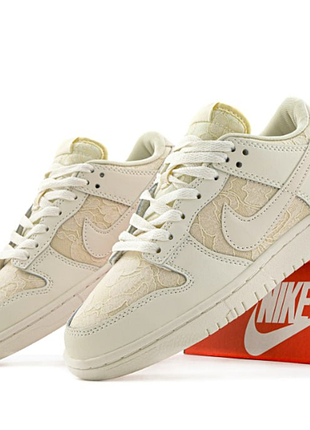 Sb dunk low wmns lace pack - regal beige