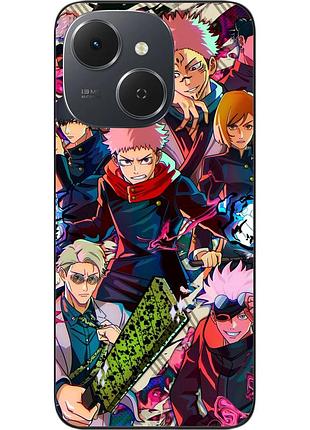 Чохол силіконовий epik для tecno spark 40c (km4k) з малюнком jujutsu kaisen команда магів