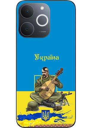 Силиконовый чехол epik для realme note 70 с принтом козак
