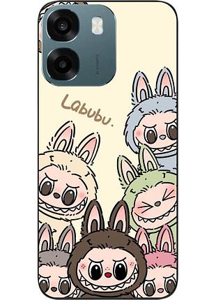 Силиконовый чехол epik для oppo a6 с принтом лабубу команда