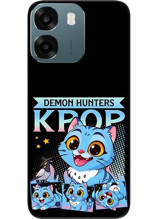 Чохол силіконовий epik для oppo a6 з картинкою kpop demon cat