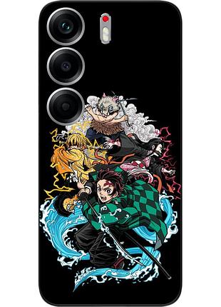 Силиконовый чехол epik для tecno camon 40 (cm5) с принтом demon slayer сила воды