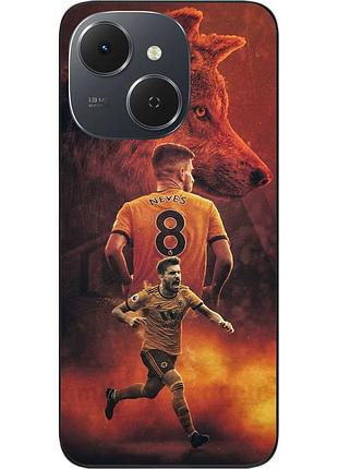Чехол силиконовый epik для tecno spark 40c (km4k) с принтом невеш дух