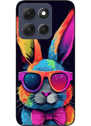 Чохол силіконовий epik для motorola g86 5g з принтом райдужний кролик