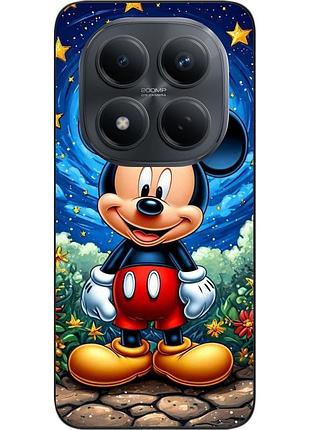 Чехол силиконовый epik для xiaomi redmi note 15 pro 4g с изображением микки маус под звездным небом