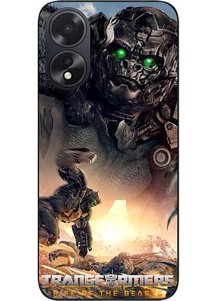 Силіконовий чохол epik для oppo a38 4g з картинкою ейплінк трансформери звероботи