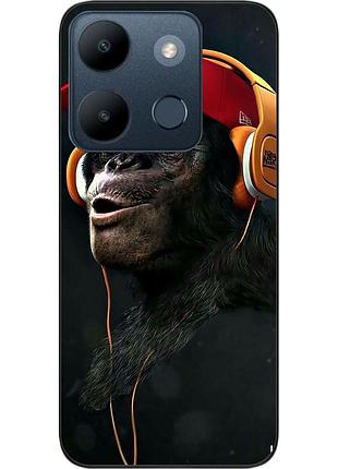 Оригинальный чехол epik для infinix smart 7 с картинкой шимпанзе