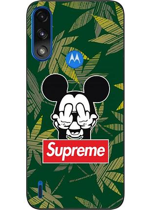 Оригинальный чехол epik для motorola moto e7 power с картинкой микки supreme