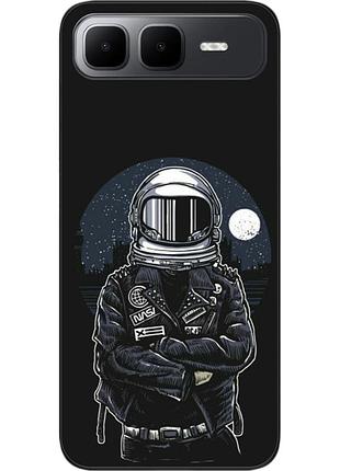 Силіконовий чохол бампер epik для infinix smart 10 plus (x6725b) з картинкою космонавт та місяць
