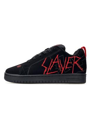 Жіночі кросівки dc x slayer court graffik black red