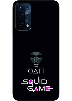 Силиконовый чехол epik для oppo a54 5g с картинкой игра в кальмара ведущий