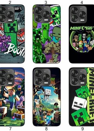 Силиконовый чехол с принтом minecraft майнкрафт для zte blade v70 vita 4g защита в игровом стиле