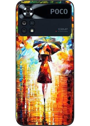 Силіконовий чохол epik для xiaomi poco x4 pro 5g з картинкою прогулянка