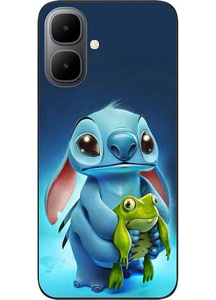 Силиконовый чехол бампер epik для infinix smart 10 (x6725) с принтом стич