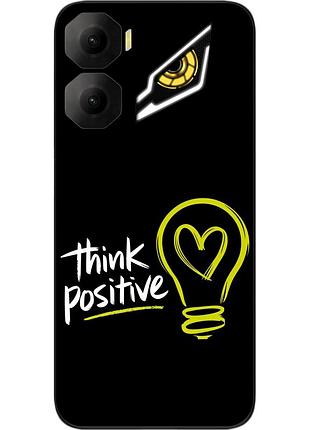 Чехол силиконовый epik для zte nubia neo 3 5g с изображением с надписью think positive
