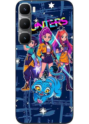 Чехол силиконовый epik для infinix hot 60 pro plus (x6886) с принтом hunters мультяшный стиль