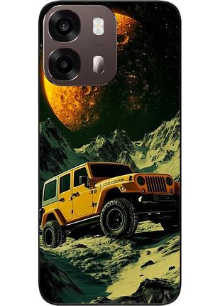 Силиконовый чехол epik для oppo a6s с принтом jeep на другой планете