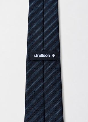Шовкова темно-синя краватка strellson (100% silk) 2