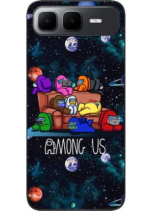 Силиконовый чехол epik для infinix smart 10 plus (x6725b) с принтом among us команда