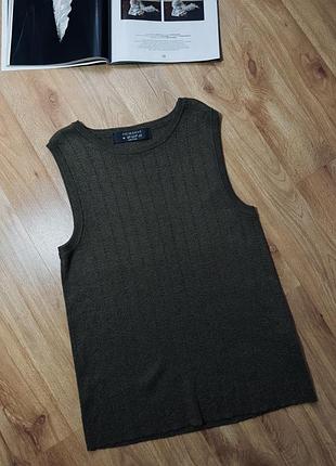 Майка зелена вʼязана primark 2