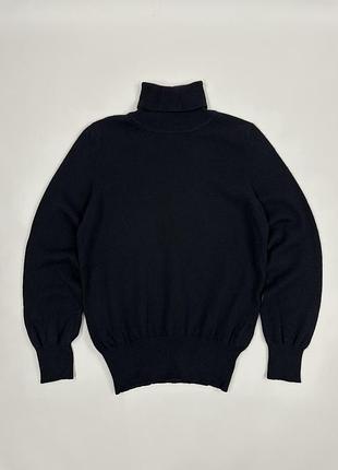 Жіночий кашеміровий гольф, пуловер cashmere collection чорного кольору в розмір с