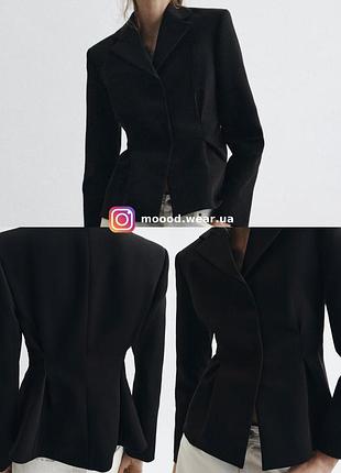 Zara блейзер зі баскою zw collection