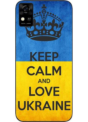 Силиконовый чехол epik для zte blade a31 с картинкой keep calm