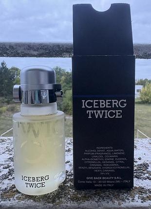 Чоловічі парфуми iceberg twice for him, 75 мл (оригінал, нові)